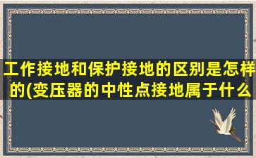 工作接地和保护接地的区别是怎样的(变压器的中性点接地属于什么接地)
