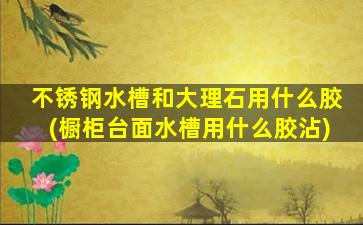 不锈钢水槽和大理石用什么胶(橱柜台面水槽用什么胶沾)