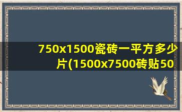 750x1500瓷砖一平方多少片(1500x7500砖贴50平要多少砖)