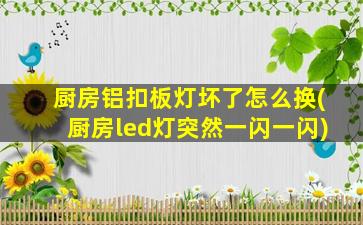 厨房铝扣板灯坏了怎么换(厨房led灯突然一闪一闪)