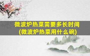 微波炉热菜需要多长时间(微波炉热菜用什么碗)