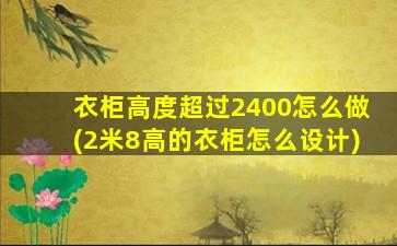 衣柜高度超过2400怎么做(2米8高的衣柜怎么设计)