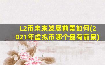 L2币未来发展前景如何(2021年虚拟币哪个最有前景)