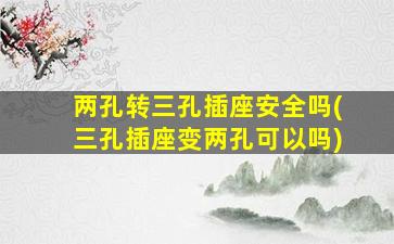 两孔转三孔插座安全吗(三孔插座变两孔可以吗)