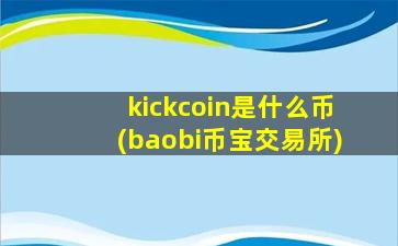 kickcoin是什么币(baobi币宝交易所)