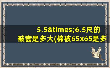 5.5×6.5尺的被套是多大(棉被65x65是多大)