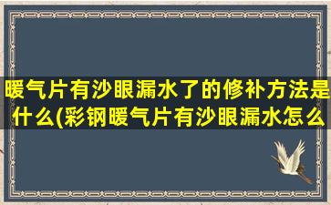 暖气片有沙眼漏水了的修补方法是什么(彩钢暖气片有沙眼漏水怎么处理好)