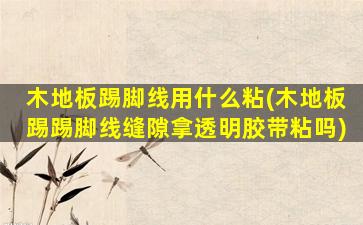 木地板踢脚线用什么粘(木地板踢踢脚线缝隙拿透明胶带粘吗)