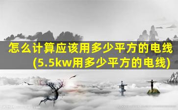 怎么计算应该用多少平方的电线(5.5kw用多少平方的电线)