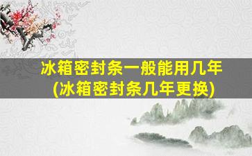 冰箱密封条一般能用几年(冰箱密封条几年更换)