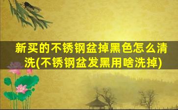 新买的不锈钢盆掉黑色怎么清洗(不锈钢盆发黑用啥洗掉)