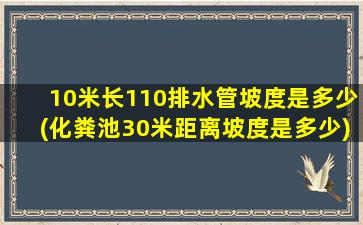 10米长110排水管坡度是多少(化粪池30米距离坡度是多少)