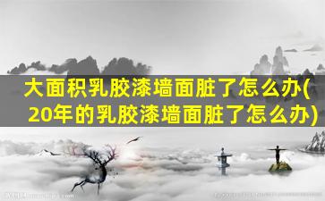 大面积乳胶漆墙面脏了怎么办(20年的乳胶漆墙面脏了怎么办)