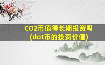 CO2币值得长期投资吗(dot币的投资价值)