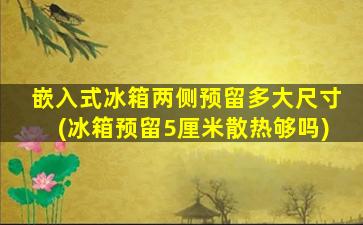 嵌入式冰箱两侧预留多大尺寸(冰箱预留5厘米散热够吗)