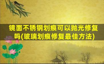 镜面不锈钢划痕可以抛光修复吗(玻璃划痕修复最佳方法)