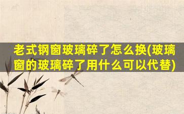 老式钢窗玻璃碎了怎么换(玻璃窗的玻璃碎了用什么可以代替)