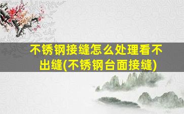 不锈钢接缝怎么处理看不出缝(不锈钢台面接缝)