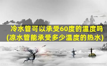 冷水管可以承受60度的温度吗(凉水管能承受多少温度的热水)