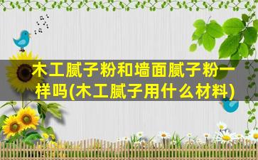 木工腻子粉和墙面腻子粉一样吗(木工腻子用什么材料)