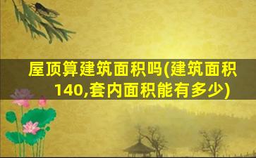 屋顶算建筑面积吗(建筑面积140,套内面积能有多少)
