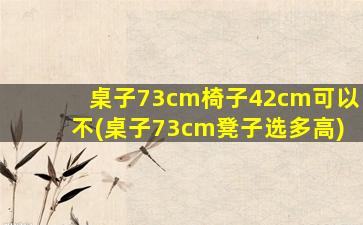 桌子73cm椅子42cm可以不(桌子73cm凳子选多高)