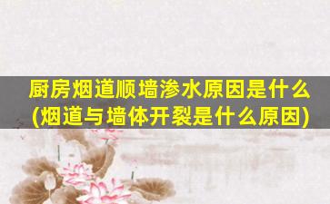 厨房烟道顺墙渗水原因是什么(烟道与墙体开裂是什么原因)