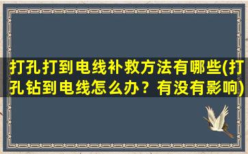 打孔打到电线补救方法有哪些(打孔钻到电线怎么办？有没有影响)