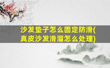 沙发垫子怎么固定防滑(真皮沙发滑溜怎么处理)