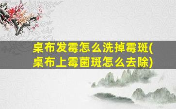 桌布发霉怎么洗掉霉斑(桌布上霉菌斑怎么去除)