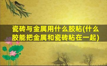 瓷砖与金属用什么胶粘(什么胶能把金属和瓷砖粘在一起)