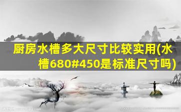 厨房水槽多大尺寸比较实用(水槽680#450是标准尺寸吗)