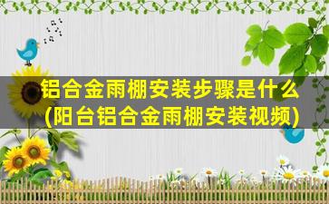 铝合金雨棚安装步骤是什么(阳台铝合金雨棚安装视频)