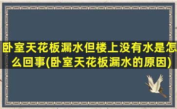 卧室天花板漏水但楼上没有水是怎么回事(卧室天花板漏水的原因)