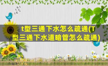 t型三通下水怎么疏通(T型三通下水道暗管怎么疏通)