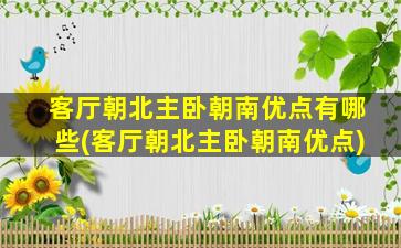 客厅朝北主卧朝南优点有哪些(客厅朝北主卧朝南优点)