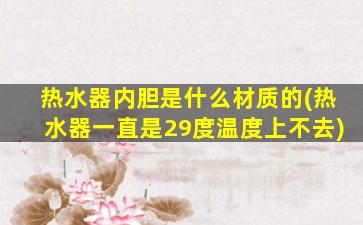 热水器内胆是什么材质的(热水器一直是29度温度上不去)
