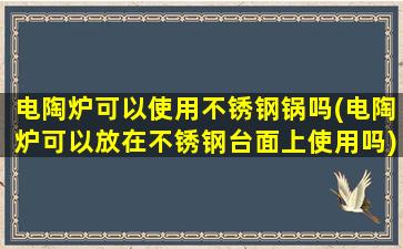 电陶炉可以使用不锈钢锅吗(电陶炉可以放在不锈钢台面上使用吗)