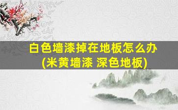 白色墙漆掉在地板怎么办(米黄墙漆 深色地板)