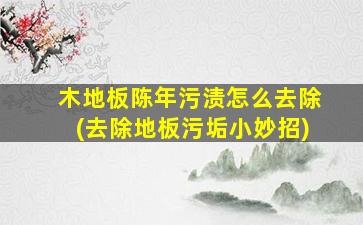 木地板陈年污渍怎么去除(去除地板污垢小妙招)