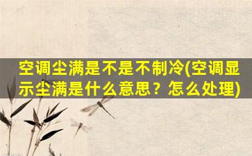 空调尘满是不是不制冷(空调显示尘满是什么意思？怎么处理)