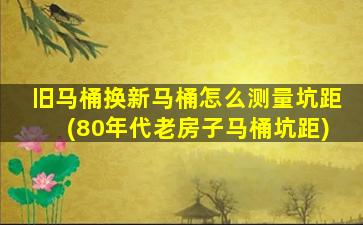 旧马桶换新马桶怎么测量坑距(80年代老房子马桶坑距)