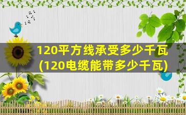 120平方线承受多少千瓦(120电缆能带多少千瓦)