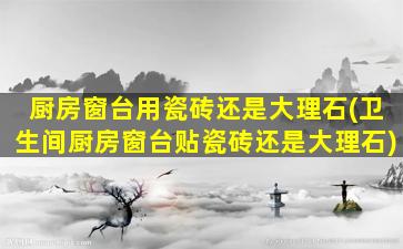 厨房窗台用瓷砖还是大理石(卫生间厨房窗台贴瓷砖还是大理石)
