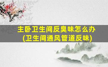 主卧卫生间反臭味怎么办(卫生间通风管道反味)