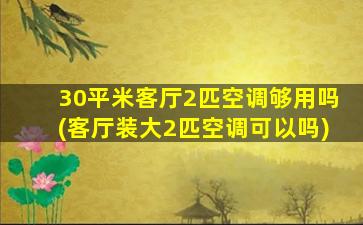 30平米客厅2匹空调够用吗(客厅装大2匹空调可以吗)