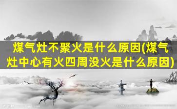 煤气灶不聚火是什么原因(煤气灶中心有火四周没火是什么原因)