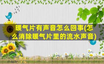 暖气片有声音怎么回事(怎么消除暖气片里的流水声音)