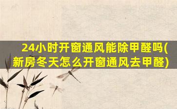 24小时开窗通风能除甲醛吗(新房冬天怎么开窗通风去甲醛)