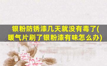 银粉防锈漆几天就没有毒了(暖气片刷了银粉漆有味怎么办)
